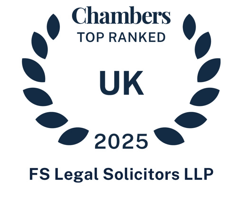 Chambers UK Top Ranked 2025 - FS Legal Solicitors LLP